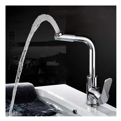 360 Double-Rotating Bathroom Washbasin Faucet Single Handle Hot And Cold Mixer Tap