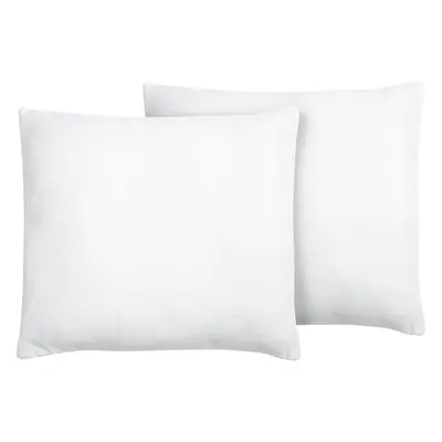 Set of Pillows ERRIGAL Microfibre Low x cm White