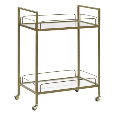 Kitchen Trolley VENETA Metal Gold