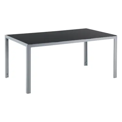 Garden Table Glass Black CATANIA