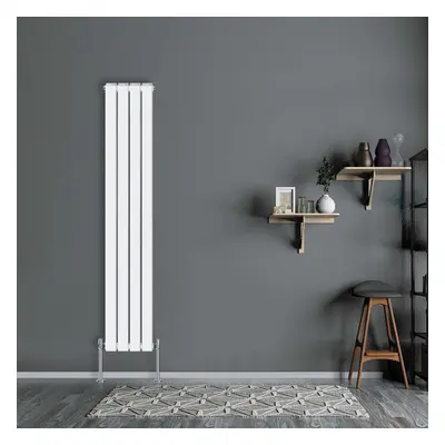 (Vertical 1800x272mm - Double) NRG Flat Panel Designer Bathroom Central Heating Radiator Gloss W