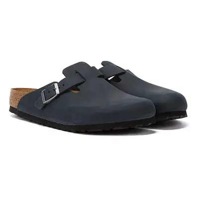 (Black, 3.5 (Adults')) Birkenstock Boston Oiled Nubuck Black Clogs