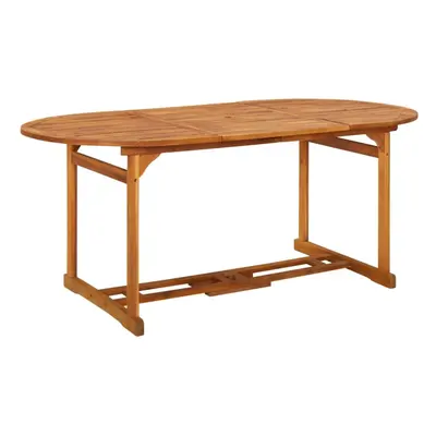 vidaXL Solid Acacia Wood Garden Dining Table Outdoor Patio Wooden Dinner Table