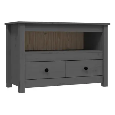 (Grey) vidaXL Solid Wood Pine TV Cabinet TV Console Media HiFi Cabinet Multi Colours