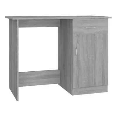 (Grey sonoma) vidaXL Desk Engineered Wood Bedroom Office Corner Study Desk Multi Colours