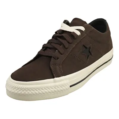 Converse One Star Pro Ox Mens Fashion Trainers in Coffee Nut Egret Black - 7.5 UK