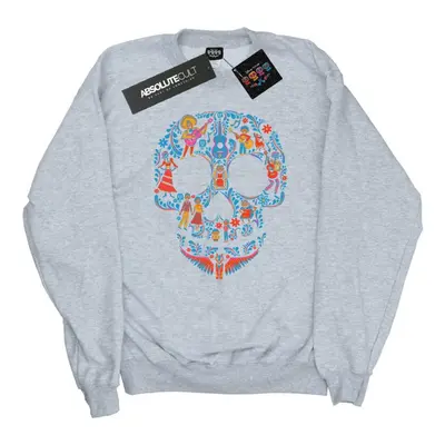 (3XL, Sports Grey) Disney Mens Coco Skull Pattern Sweatshirt