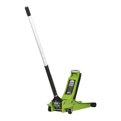 Sealey 2001LEHV Trolley Jack tonne Low Entry Rocket Lift Hi-Vis Green