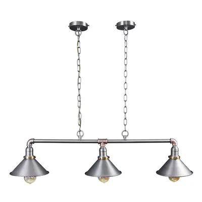 Retro Pewter Brass Copper Metal Way Over Table Ceiling 4w LED Light