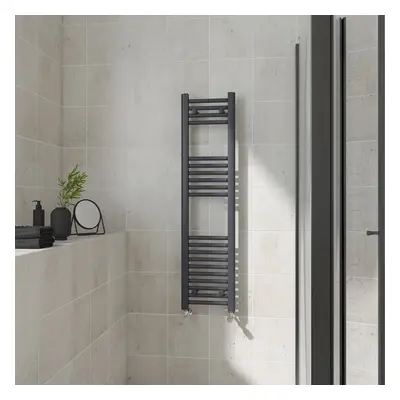 (Straight, 1200x300mm) Warmehaus Heated Towel Rail Anthracite Bathroom Ladder Style Radiator Gre