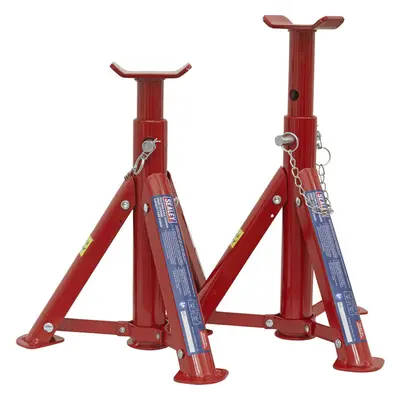 PAIR Tonne Folding Axle Stands - Steel Construction - 366mm Max Height