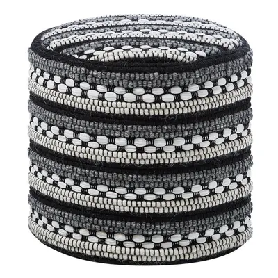 Pouffe Black and White GUNTUR