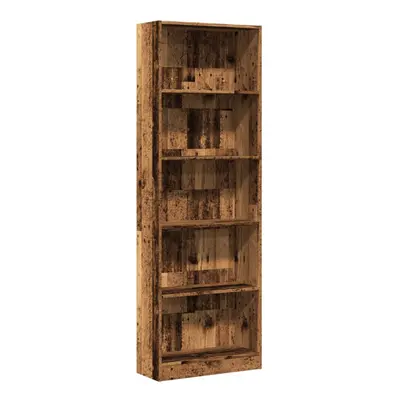 (old wood, x x cm) vidaXL Book Cabinet Display Rack Bookshelf Storage Shelf Rack Engineered Wood