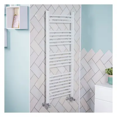 Bergen x 500mm Straight White Heated Towel Rail