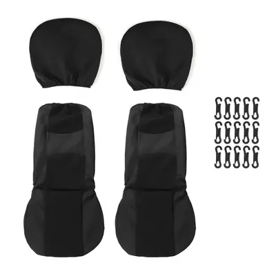 (Black - Pcs) 2/4/9PCS Front Back Row Full Car Seat Cover Seat Protection Car Accessories