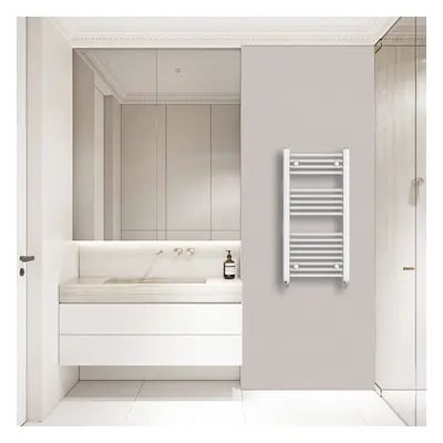 (900x450mm) Warmehaus Straight Heated Towel Rail Central Heating for Bathroom Kitchen Radiator L