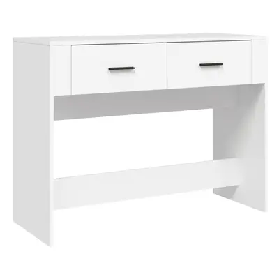 (white) vidaXL Console Table Engineered Wood End Accent Side Sofa Table Multi Colours