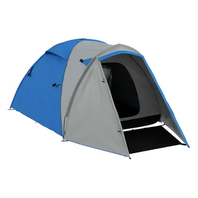 Outsunny Man Camping Tent with Living Area, 2000mm Waterproof, Blue