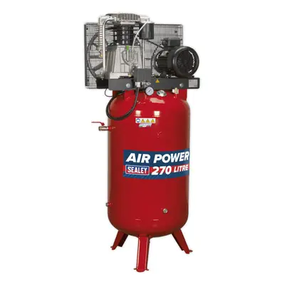 270 Litre Vertical Belt Drive Air Compressor - 2-Stage Pump - 7.5hp Motor