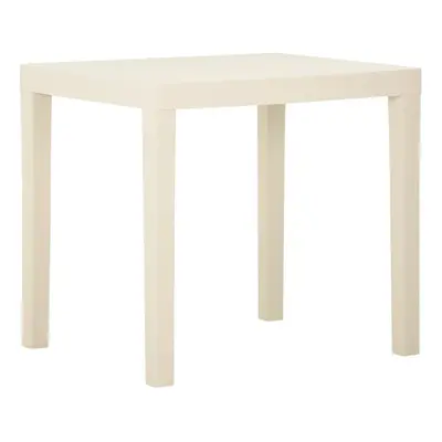 Garden Table White 79x65x72 cm Plastic