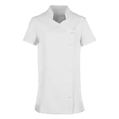 (8, White) Premier Womens/Ladies *Orchid* Tunic / Health Beauty & Spa / Workwear (Pack of 2)