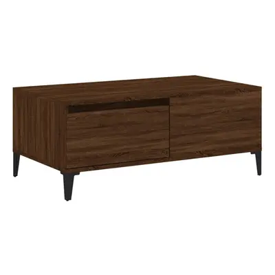 (brown oak) vidaXL Coffee Table Engineered Wood End Sofa Table with Drawer Multi Colours