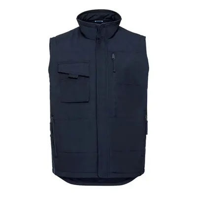 (4XL, French Navy) Russell Mens Heavy Duty Gilet