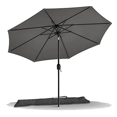 VOUNOT 2.7m Garden Parasol Umbrella with Cover, Crank and Tilting Umbrella, Sun Shade for Outdoo