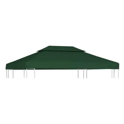 vidaXL Gazebo Cover Replacement 310g/mÂ² Green 3x4m Waterproof Patio Canopy Top