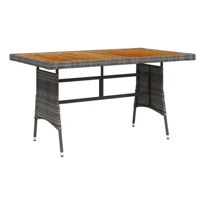 (grey, x x cm) vidaXL Solid Acacia Wood Garden Table Black/Grey Multi Size Rectangular/Square