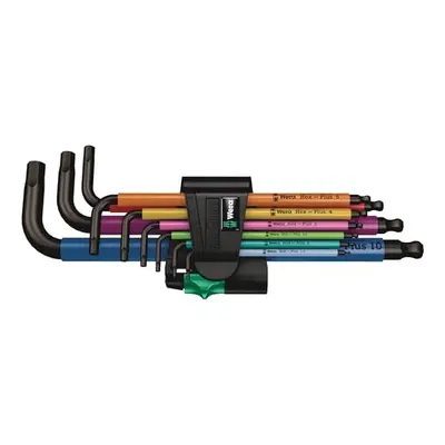 Wera SPKL/9 SM N SB Multicolour BlackLaser L-key set, 9pc, Metric, 1.5-10mm