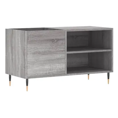 (grey sonoma) vidaXL Record Cabinet Record Storage Cabinet Sideboard White Engineered Wood