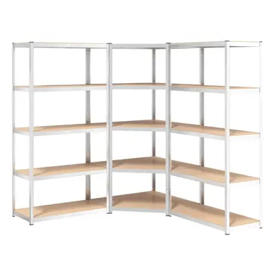 (silver, x x cm/ piece) vidaXL Shelves Rack Storage Shelf Workshop Shelf Industrial Shelving Uni