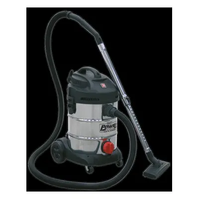 Vacuum Cleaner Industrial 30L 1400W/230V Stainless Drum