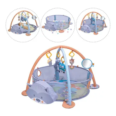 3 In Infant Play Mat Round Cartoon Kids Activity Mat Gym Folding Infant for Crawling Blanket Inf