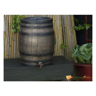 Nature Rainbutt With Wood Look 50L 38x49.5cm Brown Water Storage Container