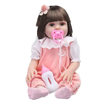 53CM Soft Silicone Vinyl Handmade Lifelike Realistic Drink Water Washable Limbs and Head Rotatab