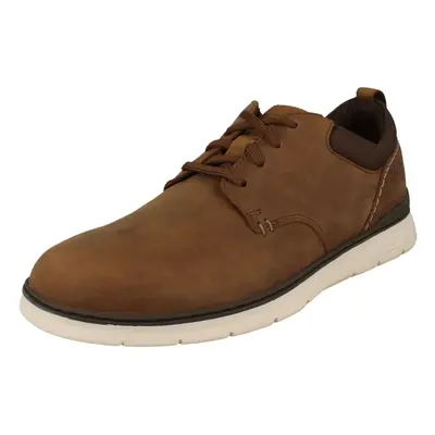 (Grey, UK 7) Mens Clarks Smart/Casual Lace Up Shoes Braxin Low