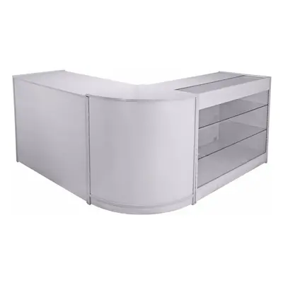 Retail Counter Shop Display Storage Cabinet Lockable Glass Showcase Mars