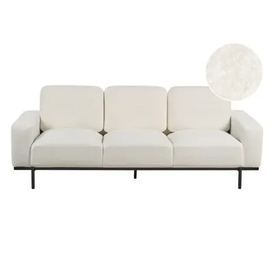 3 Seater Sofa SOVIK Off-White Boucle