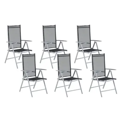 Set of Garden Chairs CATANIA Metal Black