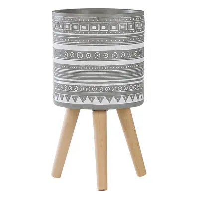 Plant Pot Stand x x cm Light Grey NAUSA