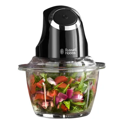 Desire Mini Chopper, Vegetable and Onion Chopper, ml Capacity Glass Bowl, Matte Black, W