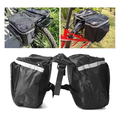 25L Cycling Bicycle Rack Rear Double Pannier Bag Luggage Storage Waterproof Bike Bag