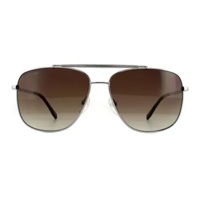 Lacoste Sunglasses L188S Light Gunmetal Brown