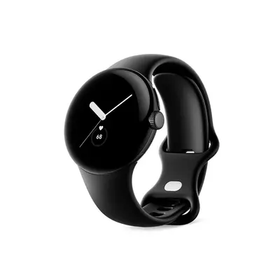 Google Pixel Watch LTE 41mm Matte Black Stainless Steel Obsidian Active Band