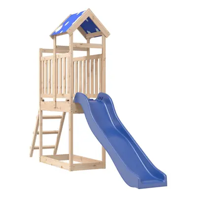 (solid pine wood) vidaXL Outdoor Playset Garden Playhouse Kids Playground Solid Wood Douglas