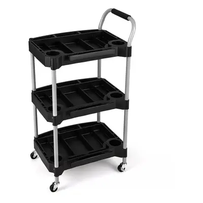 3 Layer Tool Cart Utility Cart Detailing Cart Tool Mobile Rolling Cart