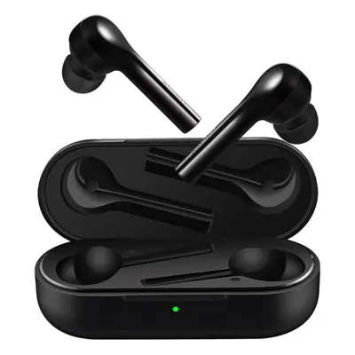 (Black) Wireless Earphone Stereo Voice Assistant IP54 Waterproof In-Ear Double Tap Control Hours