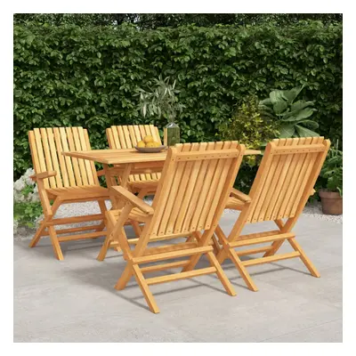 vidaXL Piece Garden Dining Set Solid Wood Teak